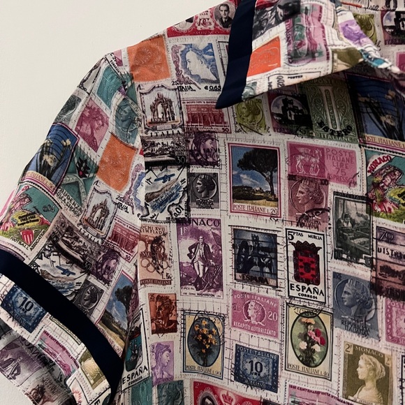 NWOT Alice + Olivia Oswald Printed Silk Shirt XS - Picture 7 of 15